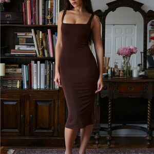 Mirror Palais Supermodel Dress Brown